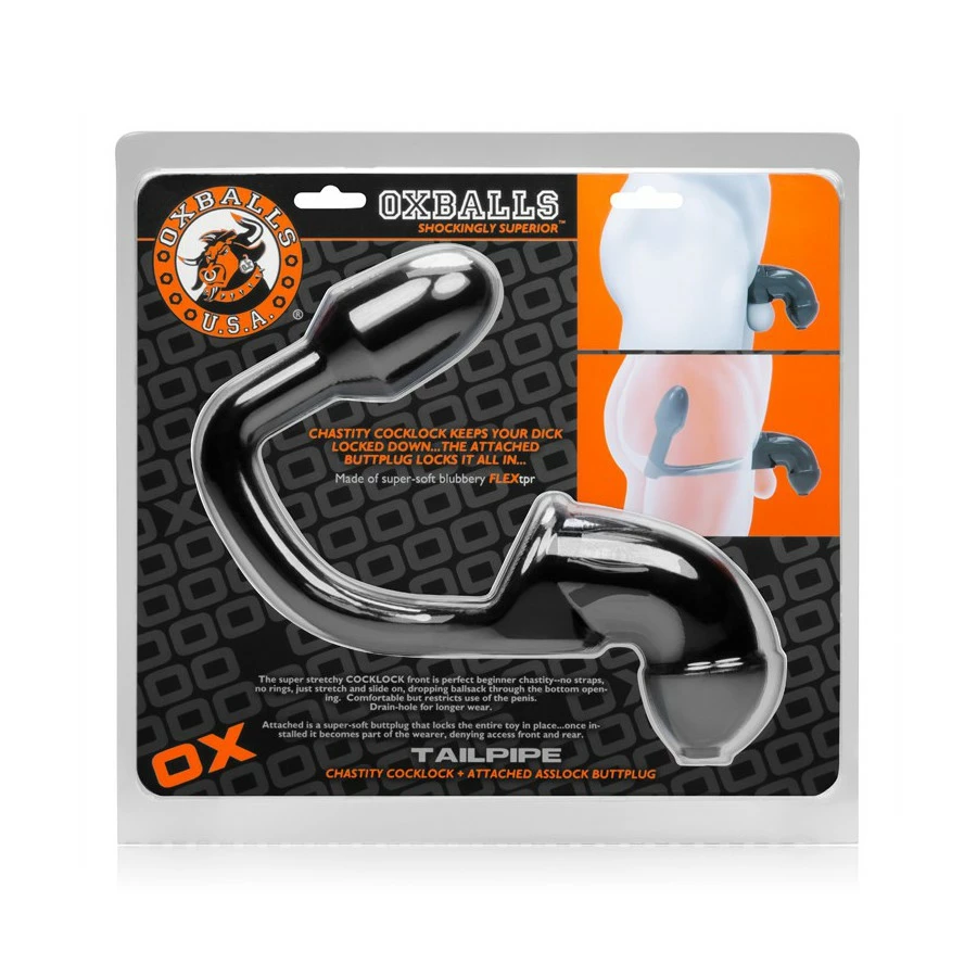 Oxballs Cage De Chasteté Et Plug TailPipe Noir – Image 3