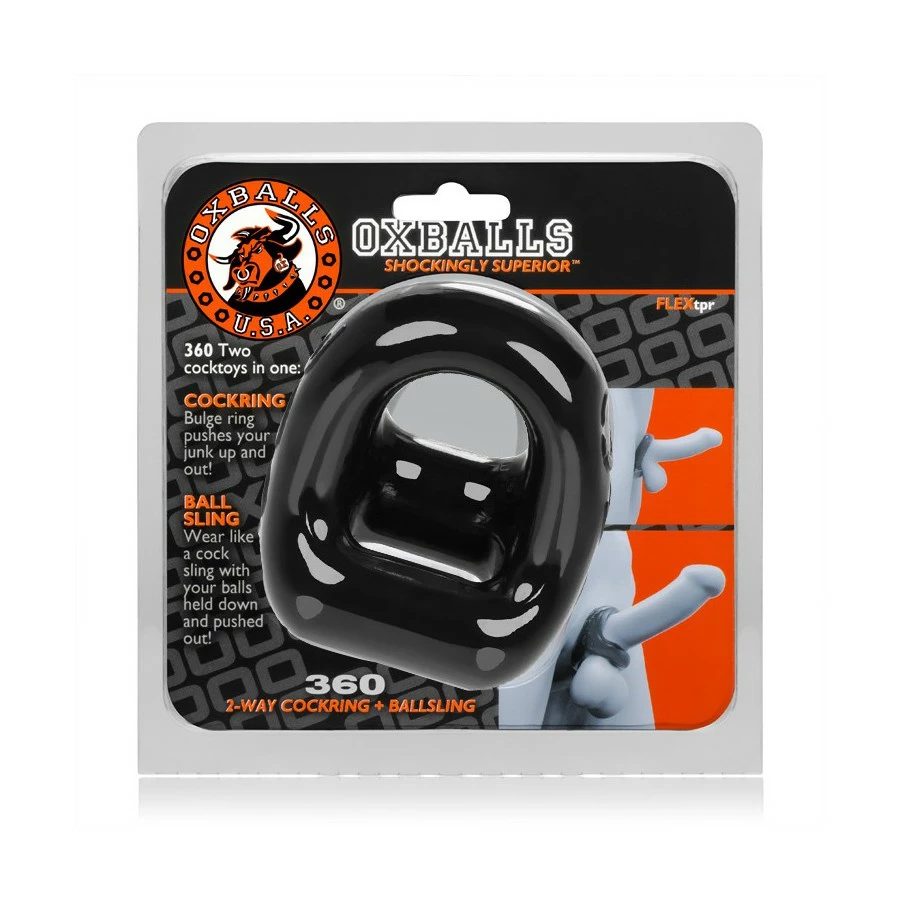 Oxballs Ballstretcher 360 Two Cocktoys Noir – Image 2