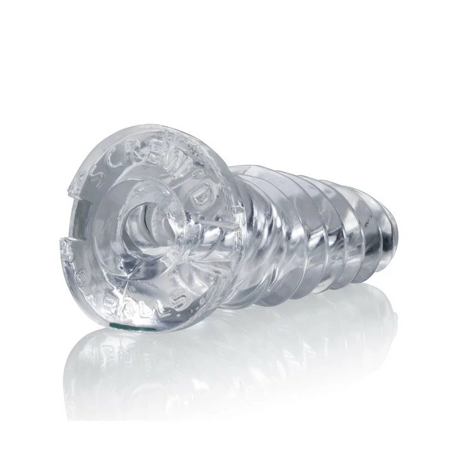 Oxballs Masturbateur Screw'd Super Squish Corkscrew Jack-Off Clear – Image 2